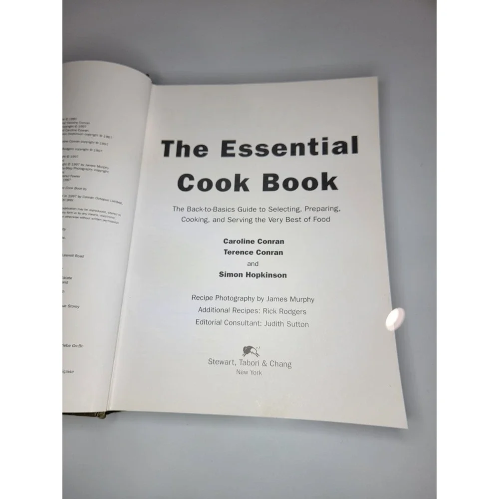 Vintage 1997 The Essential Cook Book Conran Hopkinson Hardcover Like New
